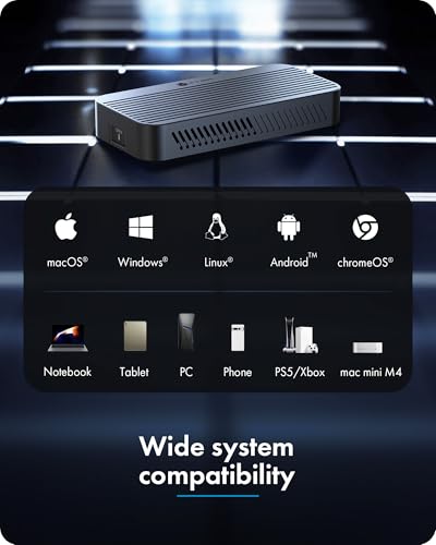 Caja Externa M.2 NVMe USB4 80Gbps con Ventilador miniatura 6