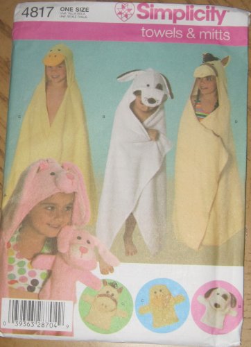 Simplicity 4817 Sewing Pattern Towels and Mitts