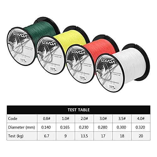 Generic 500 m Linha De Pesca Trançada 4 Fios Multifilamento PE Fio De Pesca Corda De Pesca para Água