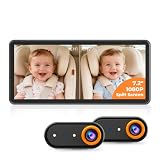 LUCKVIEW BM5PRO Dual Baby Car Camera, 7.2' 1080P Split Monitor
