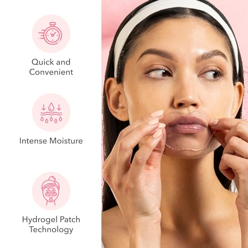 image for Patchology Rosé Lip Gel Mask - Gentle Lip Treatment with Hyaluronic A