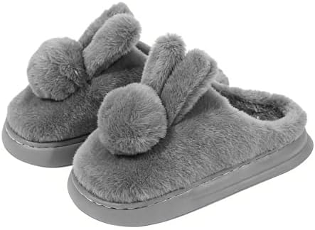 BEMMY Pantufas Femininas Felpudas, Pantufas de Casa Macias e Quen...
