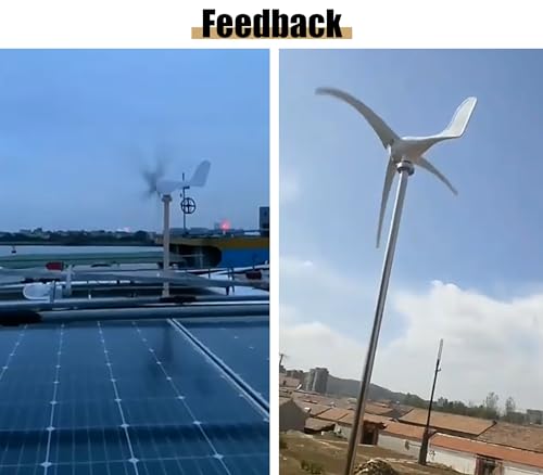 Generatori eolici a turbina eolica, tubo a torre solare per camper marini, per uso domestico, 200 W, magnete permanente, kit di energia da 12 V con regolatore di carica