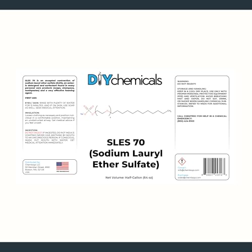 Image of DIYChemicals | High Purity 70% Sodium Lauryl Ether Sulfate (SLES) (Half Gallon)