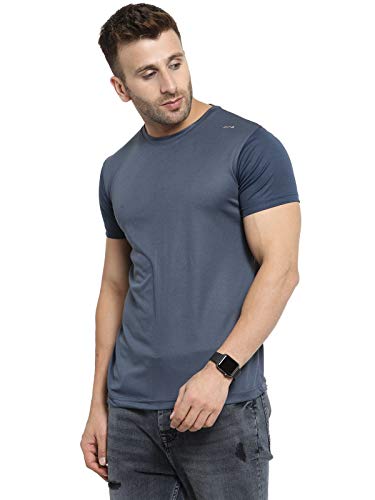 Image of AWG ALL WEATHER GEAR Men's Round Neck Half Sleeves, Lightweight Quick Dry Regular Dry Fit Sports T-Shirt