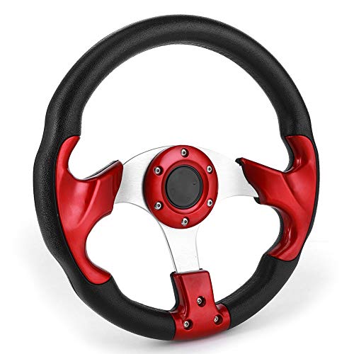 Volante per Auto Colore Rosso 12,5 Pollici Universale in PVC Modificato