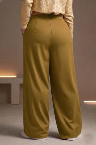 Image of KOTTY Women's Plus Size High Waist Wide Leg Pants for Stylish Comfort and Confident Casual /Stylish Wear