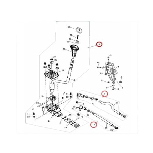 Levier de vitesse bloqué Linhai 300cc solution embout de tige AB - 3
