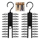2 Stück Krawatten Halterung Krawattenhalter X Verstellbarer Kleiderbügel Aufhänger Kleiderschrank Organizer Krawattenbügel 360° Drehbar mit Rutschfestem Clip für Krawatten Gürtel Seidenschals