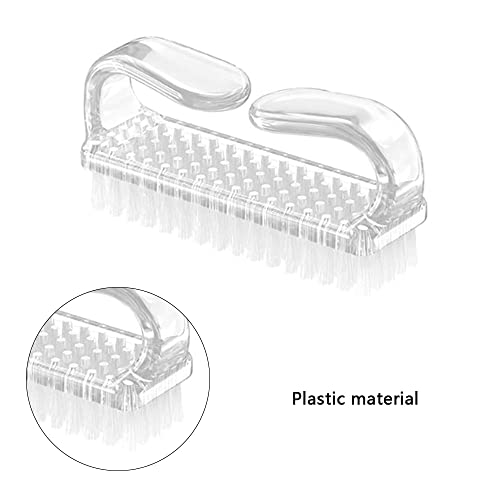5 Pcs Fingernail Brush Nail Brush For Cleaning Fingernails Handle Nail Brushes Transparent Nail Cleaning Brushes Small Nail Scrubbers For Toes And Nails #TOP2