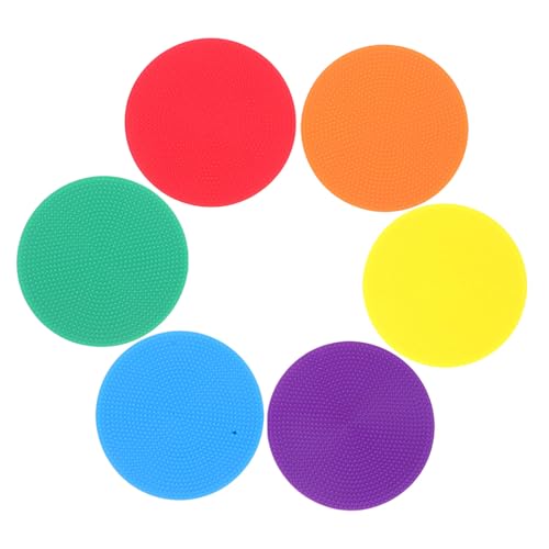 Kisangel �ʐF�|���r�j�[���q�����}�[�J�[ 6�� �t���b�g�X�|�b�g�f�B�X�N �T�b�J�[ �o�X�P�b�g�{�[�����K�p ����~�߃t���A�}�[�J�[ �̈��