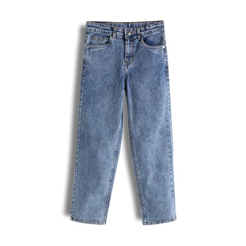 Image of Urbano Juniors Boy's Loose Baggy Fit Washed Denim Jeans Stretchable