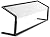 CFS 927203 Acrylic Adjustable Single Sided Sneeze Guard with Aluminum Frame, 73.62" Length x 12.44" Depth, Black
