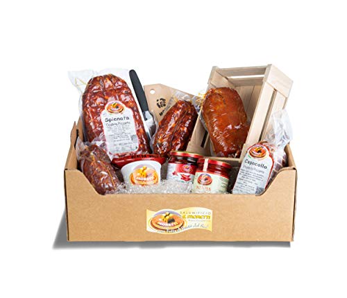 Moretti® Coffret Cadeau Salami Et Accessoires | Spécialités de salami de Calabre | voyage dans le goût sucré et épicé | Diverses combinaisons | De...