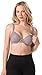 Loving Moments by Leading Lady Women's Wirefree Padded Lace Nursing Bra Bra, Baked Blush Tone Quail, 36D