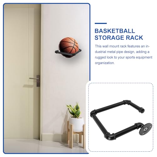 Support de basket-ball robuste et pratique en métal noir - 5