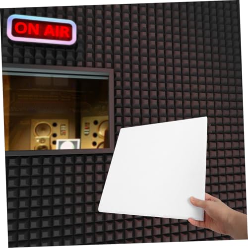 Totority 12 piezas paneles acústicos autoadhesivos para insonorización y tratamiento acústico en salas de música y teatros en casa material ignífugo miniatura 5
