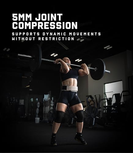Image of Gymreapers 5MM Knee Sleeves for Weightlifting, Squats, Powerlifting, and Functional Training - Compression Knee Support for Men & Women - Joint Protection & Recovery - Pair