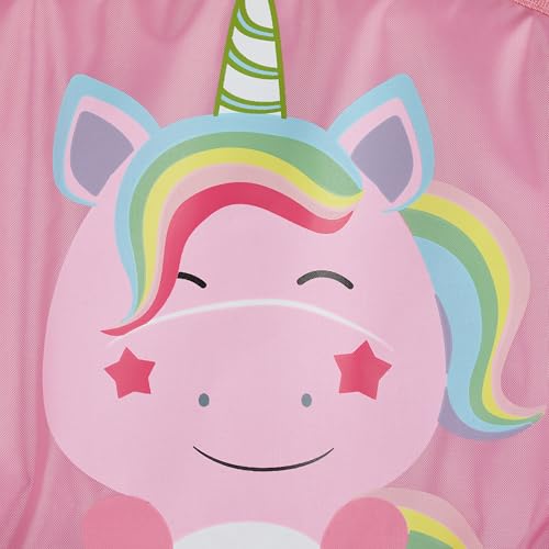 Relaxdays Moonchair Kinder, Einhorn, faltbar, HxBxT: 47 x 50 x 48 cm, Kinderstuhl draußen & drinnen, Kindersessel, pink