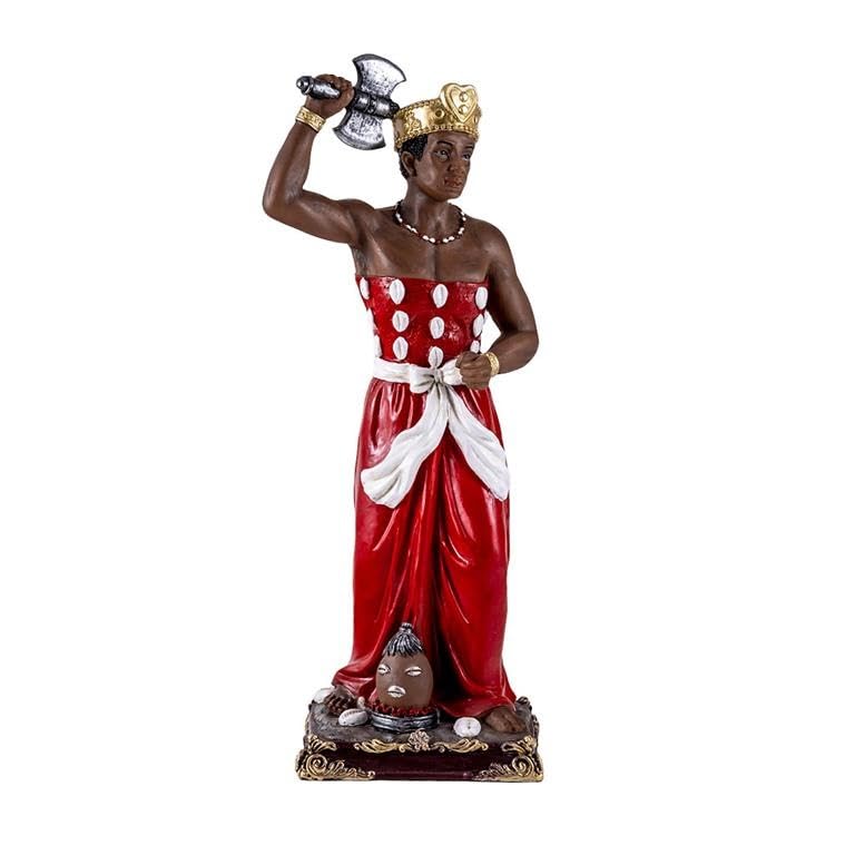 DRW Figura Chango Grande orisha Mayor Resina Pintada a Mano 30 cm