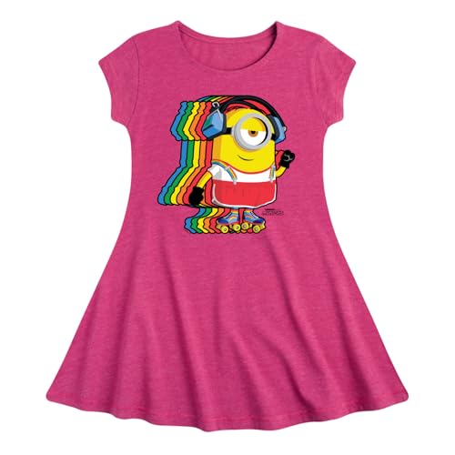 Despicable Me Minions - Retro Rainbow Skater - Toddler & Youth Girls Fit & Flare Dress