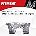 MITZONE Sheet Metal Mounts Brackets Compatible with 1963-1972 Chevy C10 GMC Truck Small Block V8 Works with Small Block Only Also Fitment for 69 C10 Motor mounts
