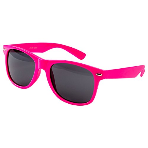 Ciffre Sonnenbrille Nerdbrille Nerd Retro Look Brille Pilotenbrille Vintage Look - ca. 80 verschiedene Modelle Knall Pink