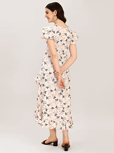 Image of QIQI Women's Crepe A-Line Maxi Casual Dress