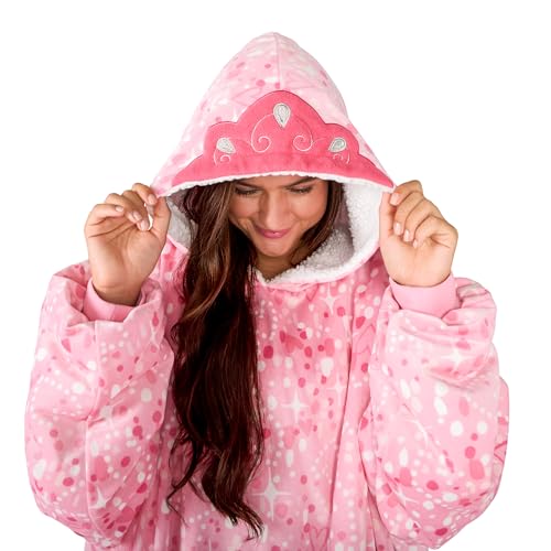 Image of Bare Home Wearable Blanket Hoodie - Soft Plush Sherpa - Warm and Cozy - Oversized Wearable Blanket