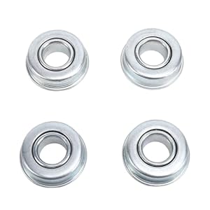 Bearings Carbon Steel, 4 Pcs Premium Heavy Duty Lawn Mower Bearings – Steel 12.7mm x 28.6mm Shaft Bearings for Enhanced Cutting Efficiency and Durability in Lawn Care