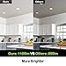 hykolity 12 Pack 6 Inch 5CCT LED Recessed Ceiling Light W/Junction Box, 2700K-5000K Color Temperature Selectable, CRI90, 14W=100W, 1100lm, Dimmable Ultra-Thin Recessed Lighting Can-Killer Downlight