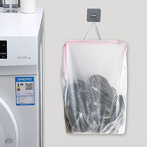 Image of Mesh Laundry Bags with Handle 12 x 8 Inch Delicate Bag (4)