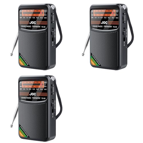 Radio de poche portable pour randonnée et voyage mini radio AM/FM rechargeable avec prise casque