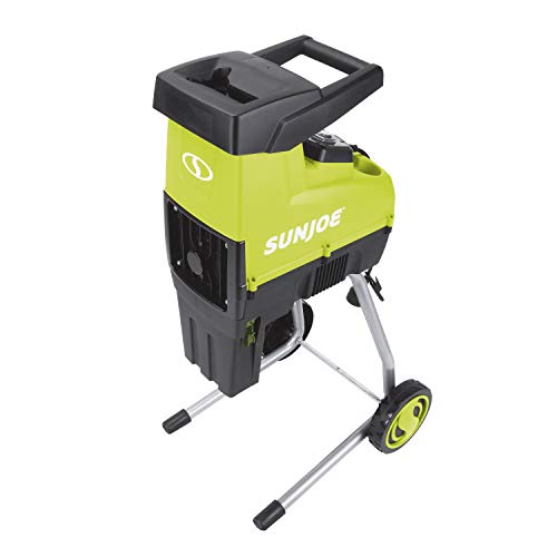 Sun Joe CJ603E 15-Amp 1.7-Inch Cutting Diameter Electric Silent Wood Chipper/Shredder, green