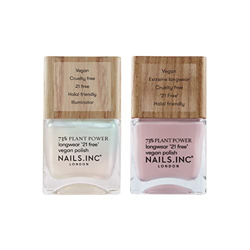 Nails.inc Double The Plant Power Nail Polish Duo (Worth Value $20) #TOP6