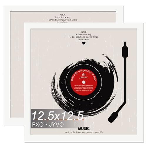 Vinyl Record Frame Display for 12 inch LP with 12.5x12.5 Album Cover