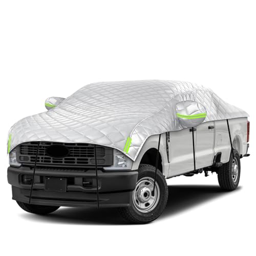 Kistrba Hail Car Cover for Full-Size Truck 238-248 Inches Long, 4-Layer Thickened Cotton Fabric...