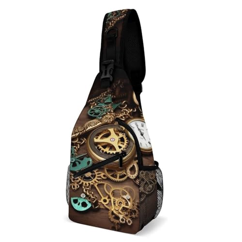 Bolso de bandolera deportivo Steampunk para senderismo