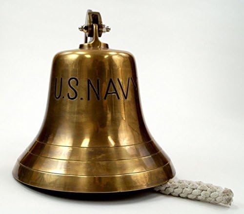 Brass Us Navy Bell, Antique Finish