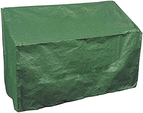 Green Haven 3 Seater Bench Seat Cover with Corner Eyelets & Securing Ropes  Heavy Duty Garden Bench Cover Waterproof Chair Cover  Weatherproof Garden Furniture Cover 90cm x 162cm x 66cm