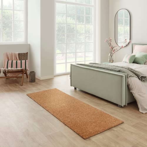Carpet Studio Santa Fe Teppich Läufer Terracota, Läufer Flur 80x250cm, Kurzflor Teppiche...