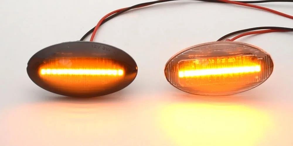 Intermitentes Laterales Para Suzuki Para Swift Para Jimmy Para Vitara Para SX4 2 Uds Indicador Lateral Dinámico Coche Luces Indicadoras Giro Luces Ámbar