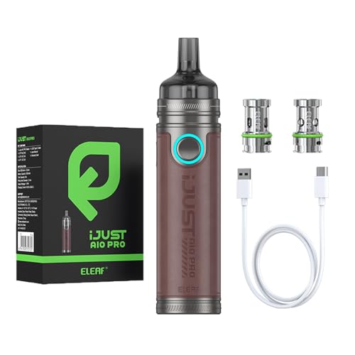 Eleaf iJust AIO Pro Kit sigaretta elettronica Vape senza nicotina 70 W compatibile con tutte le bobine EP Batteria ricaricabile senza tabacco Vape da 3000 mAh Marrone