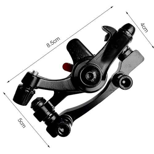Image of CYBIC Bicycle Disc Brake Caliper Set of 2 Front with Brake Pads Durable Alloy Construction Smooth Performance Easy Installation Universal Fit for Mountain and Road Bikes Black