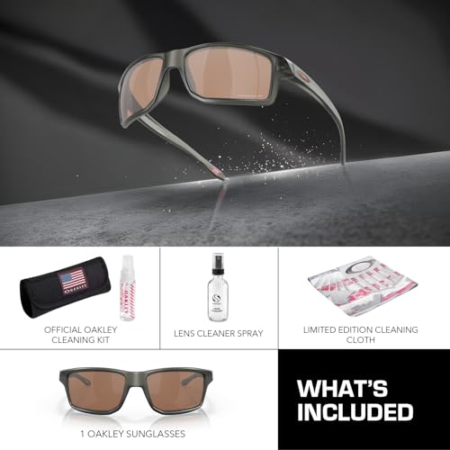 Image of Oakley GIBSTON OO9449 Rectangle Shape Sunglasses With Official Eyewear Kit | Men's Sunglasses