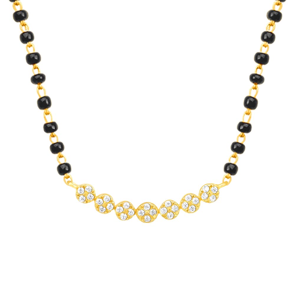 GIVA 925 Silver Golden Arc of Flowers Mangalsutra| Black Bead Necklace to Gift Women | With Certificate of Authenticity and 925 Stamp | 6 Months Warranty* (B0CSKM2NF5) Amazon Price History, Amazon Price Tracker