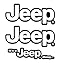 Chroma 009991 Jeep It's a Jeep Thing Stick Onz Decal, White