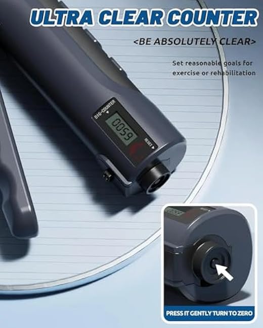 Grip Strength Trainer with Finger Exerciser 2 in 1, Digital Counter Adjustable Hand Grip Strengthener, Forearm Strengthener Wrist Exerciser for strength training, recovery and muscle building