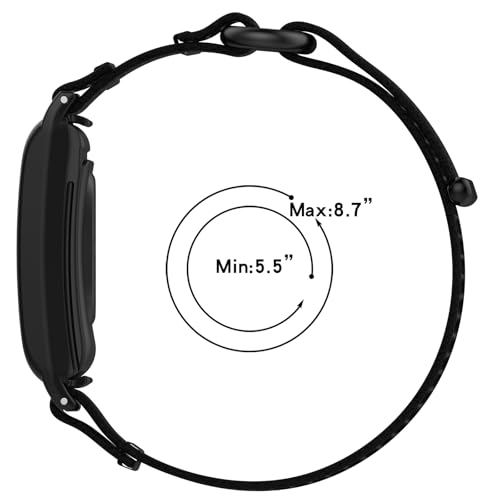 Bracelet Whoop 4.0 nylon noir gris par LOKEKE pour suivi de performance - 6