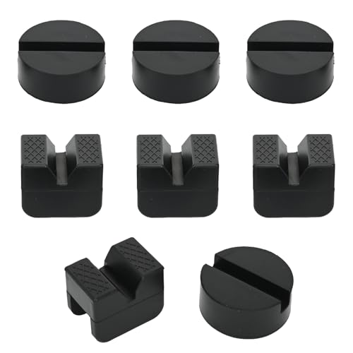 awliye 8 Pcs 2 Types Universal Rubber Jack Pad Adapter